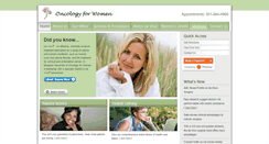 Desktop Screenshot of oncologyforwomen.org
